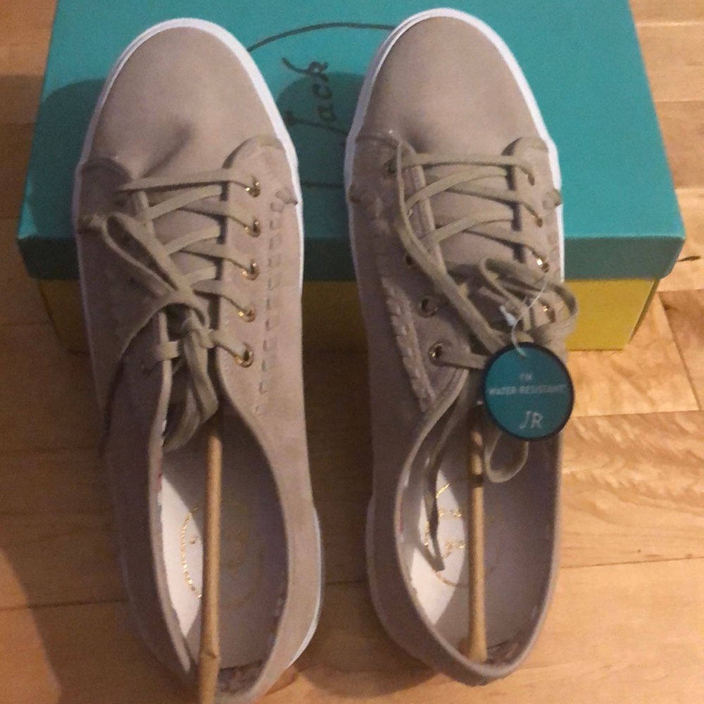 Jack Rogers Carter Suede Sneakers. New. 11M